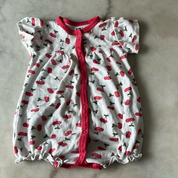 Cat & Jake Carters Baby Girl Bundle Dress Overalls Romper Floral Lady Bug Print - Picture 2 of 14